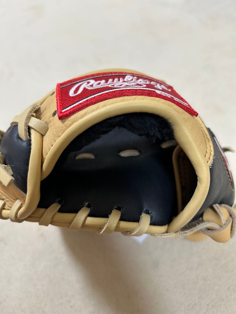Rawlings 軟式グローブ 黒/ベージュ 新作