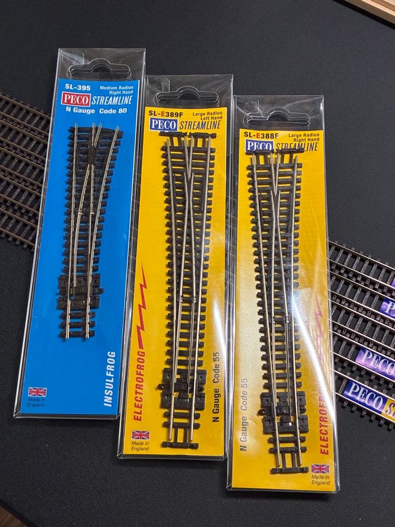 PECO 大型ポイントSLE388F SLE389F 55 木フレキシブルレール