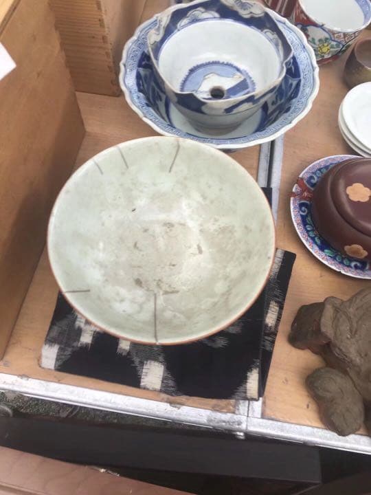 茶碗 粉彩轧道 嘉慶年製 中国美術