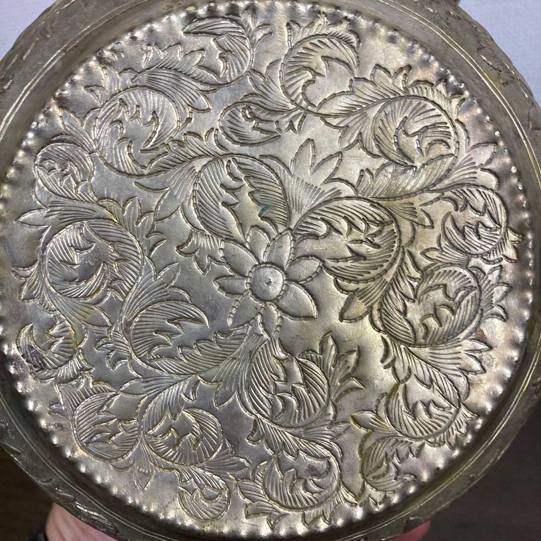 錫製アンティークポット