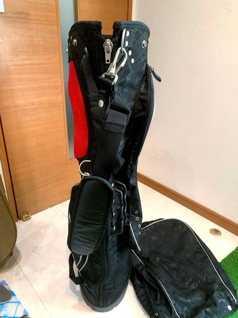 希少　良品　オークリー　スカル　ブラックデジタルカモ　スタンド　キャディバッグ