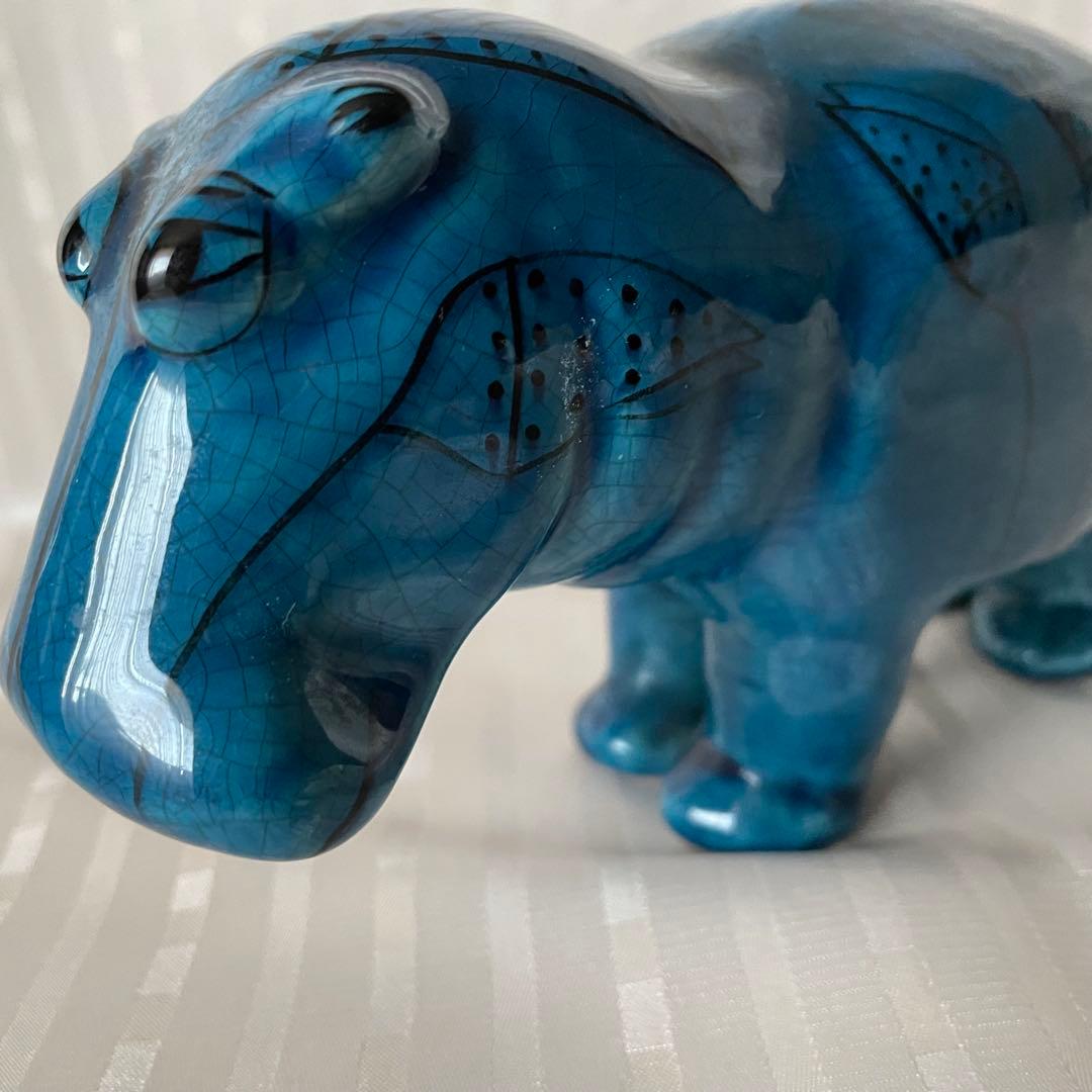 メトロポリタン美術館 青いカバ ウィリアム 陶器製 レプリカ