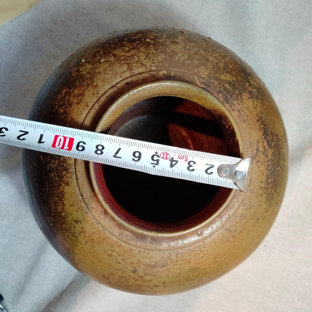 【一点物・極美品】備前焼 丸壺 花器 伝統工芸の美