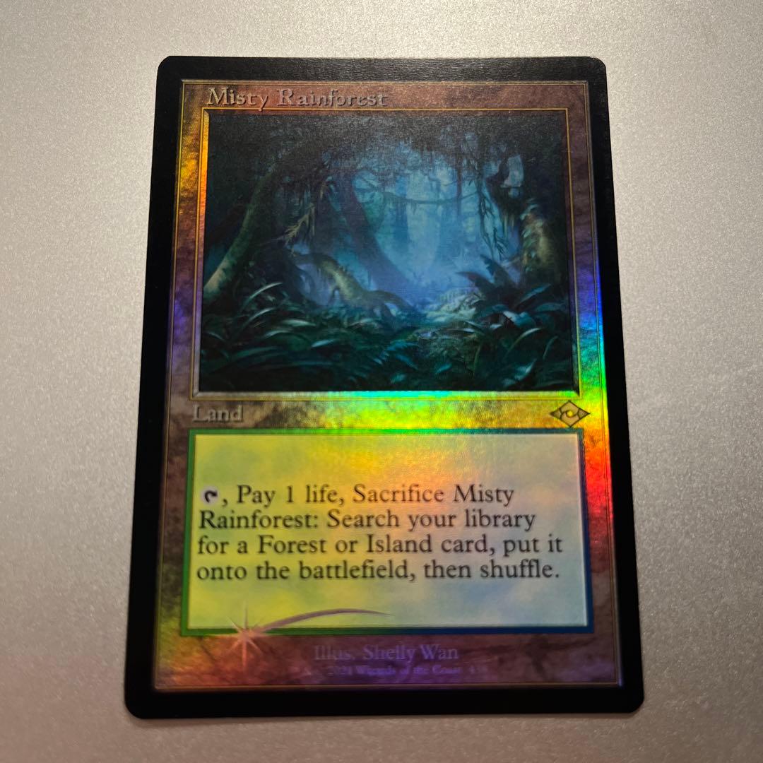 mtg 霧深い雨林　foil 旧枠　英語