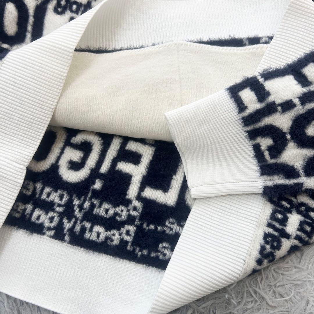 新品　パーリーゲイツ　パーカー　ニット　セーター　フーディ　ウール　サイズ1