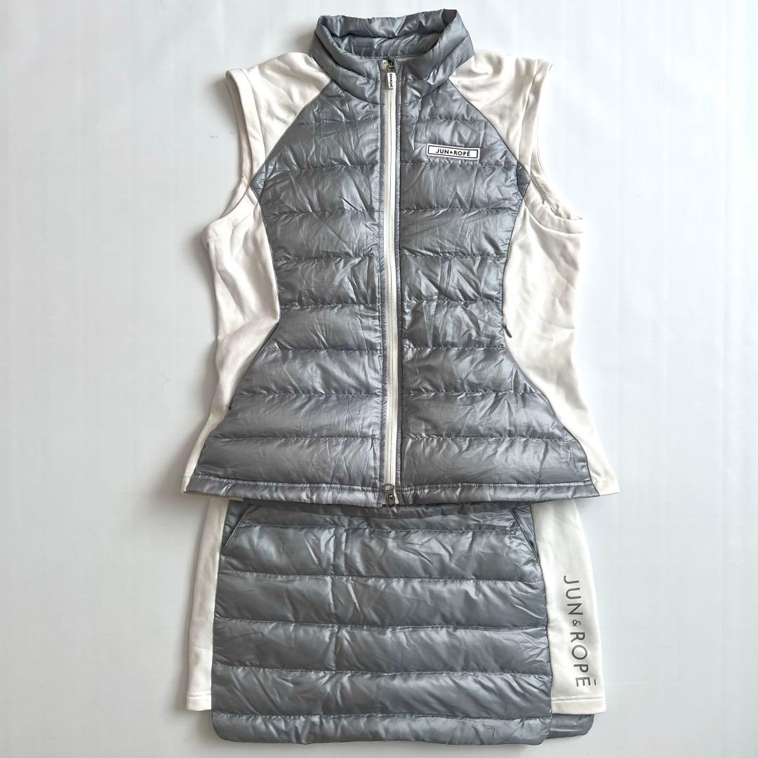 JUN&ROPE ジュンアンドロペ　セットアップ　中綿　ベスト　スカート ゴルフ