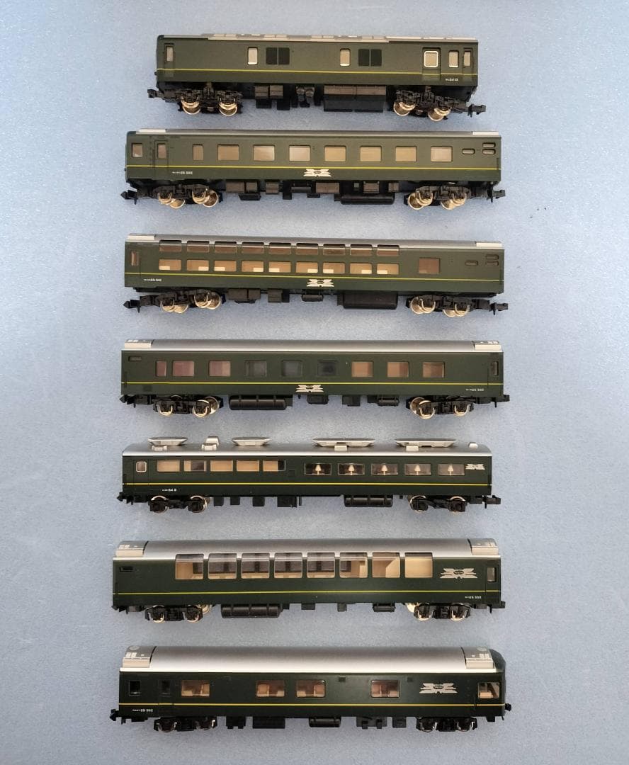 21　Nゲージ トワイライトエクスプレス　客車　7両セット