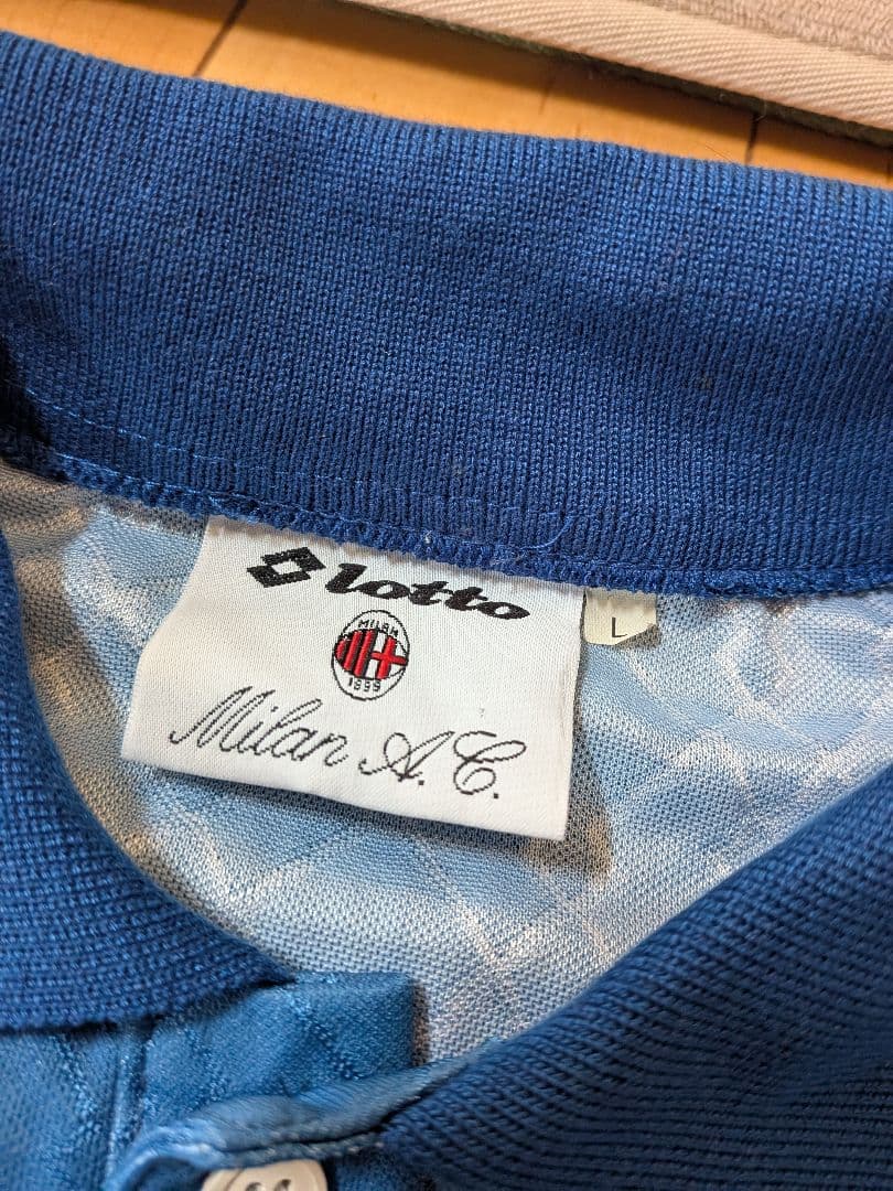 ヴィンテージユニフォームミランオーセンティック長袖ユニフォーム水色