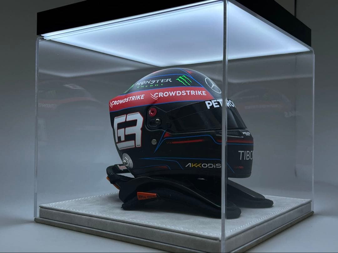 1/2 ヘルメット 照明付きディスプレイケース&Hansデバイス