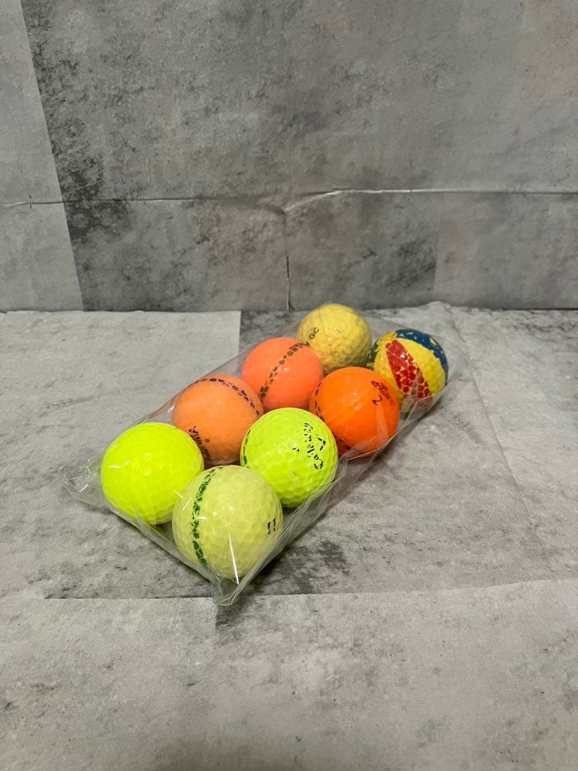 ゴルフボール　カラー 8個セット 中古 ロストボール　練習　ボール