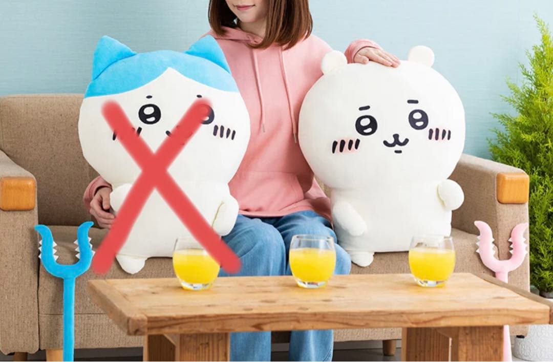 ちいかわ 討伐棒をもった特大ぬいぐるみ(ちいかわ)