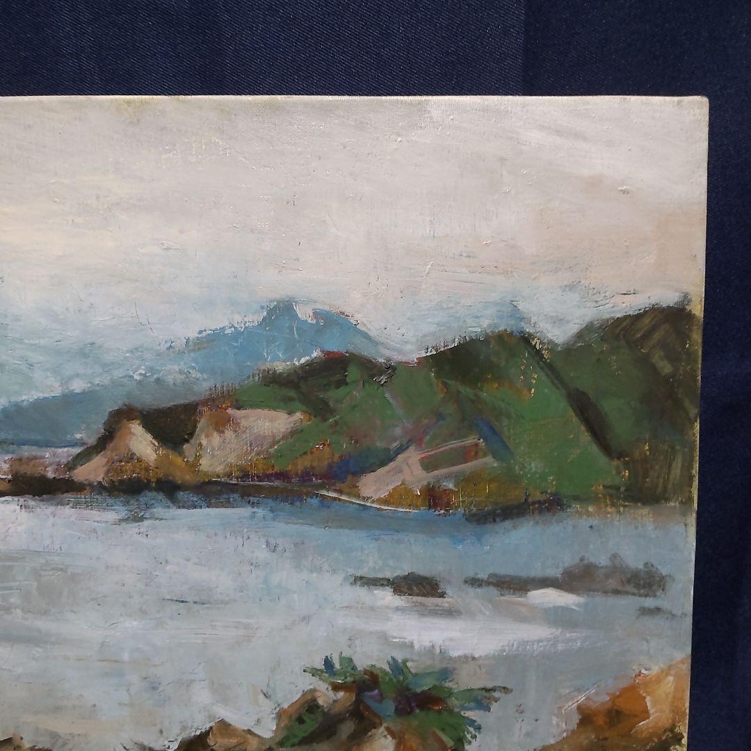 283 絵画　油彩　油絵　風景画　作者不明　額装　額縁付き