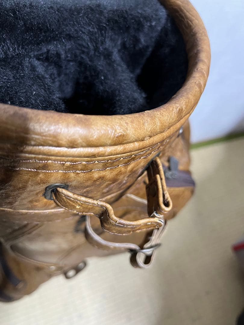 稀少品!　AXEL　アクセル　オストリッチ　キャディバッグーフード付属