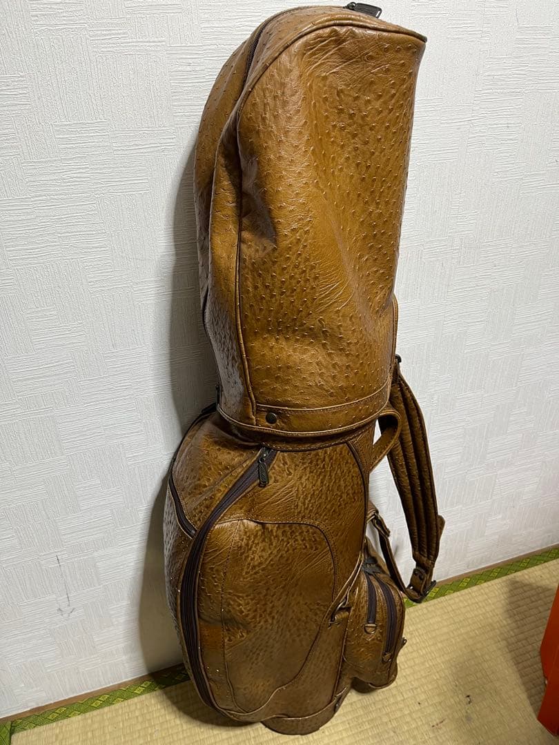 稀少品!　AXEL　アクセル　オストリッチ　キャディバッグーフード付属