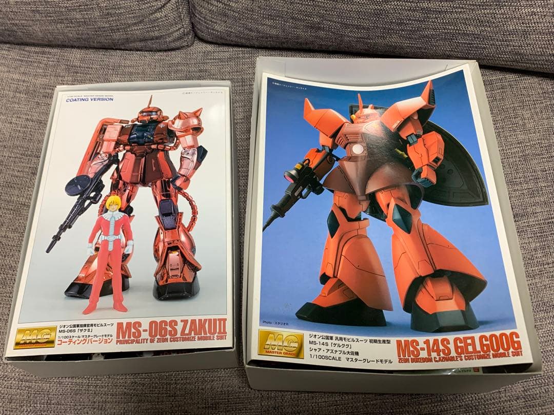 ガンダム　MG ザクⅡ コーティングバージョン MS-14 ゲルググ　5体まとめ