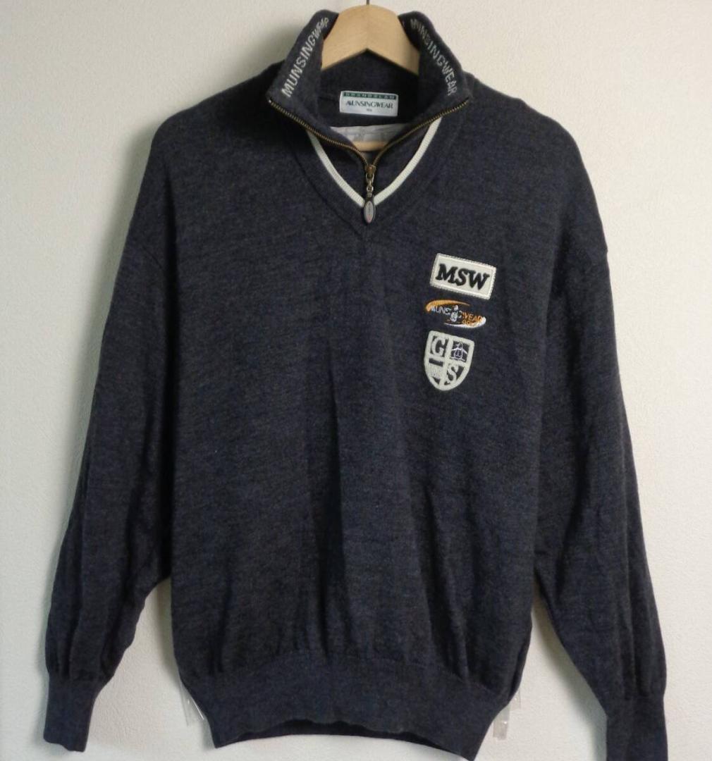 ほぼ未使用　マンシングウエア　　ライナー付き　セーター　ブルゾン　ＭＡ　防寒