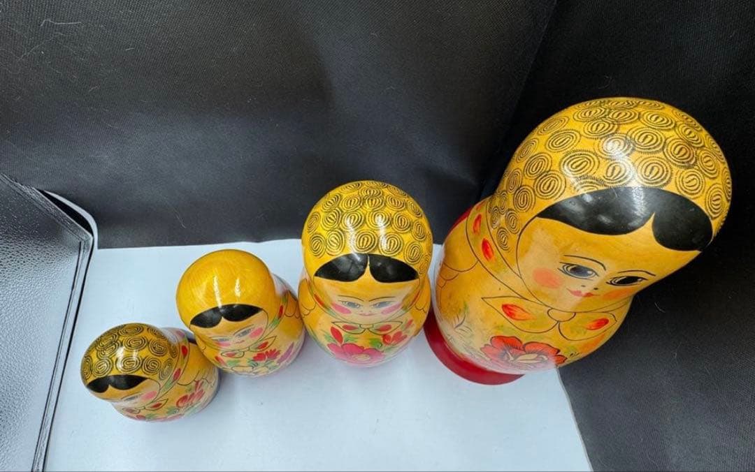 ソビエト　アンティーク　セミョーノフ社、巨大なマトリョーシカ　14組