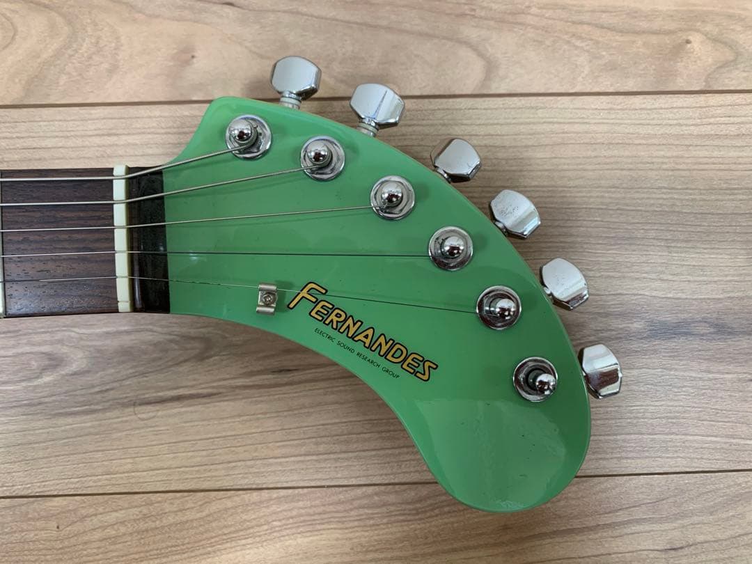 【超美品】FERNANDES ZO-3 グリーン アンプ内蔵ミニギター