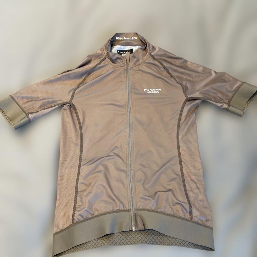 PAS NORMAL STUDIOS サイクルジャージ Lサイズ ベージュ系