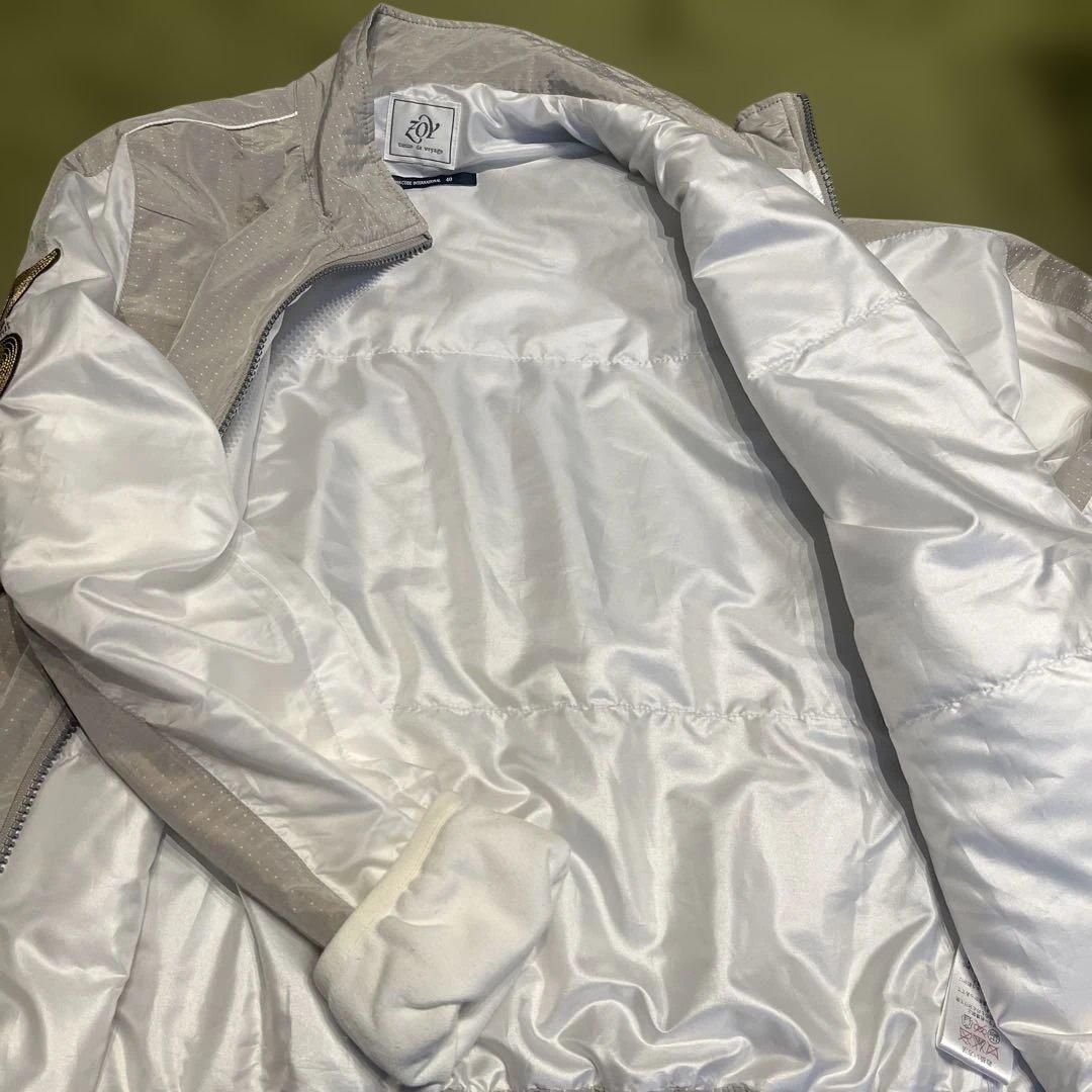 ＺＯＹジッパー付きジャケット レディース ホワイト&アイボリー