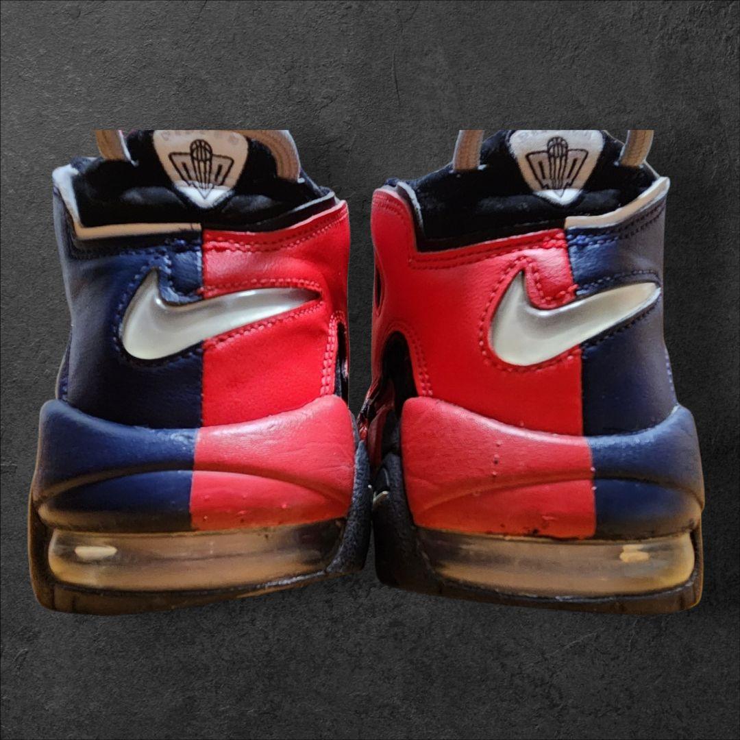 NIKEエアモアアップテンポ96Black and University Red