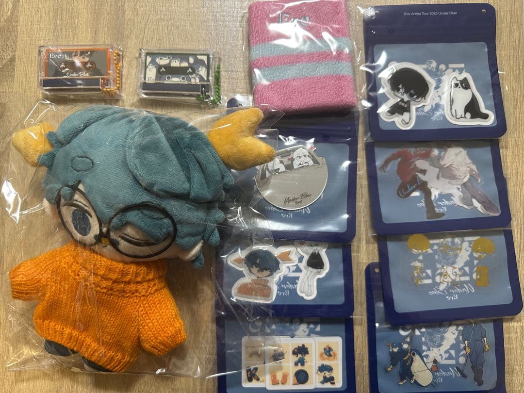 苹*ご様 Eve underblue ぬいぐるみ ステッカーなど11点