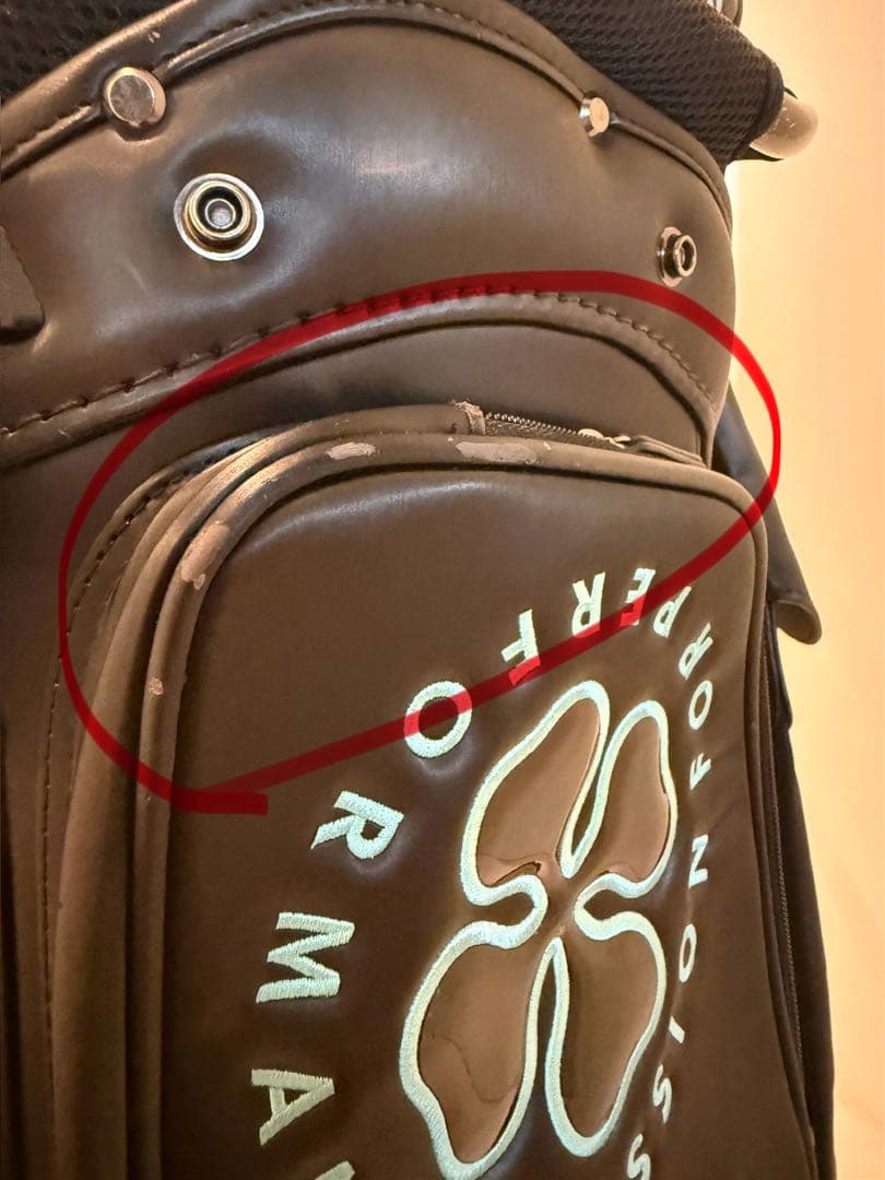 BAILDO キャディバッグ ブラック／ターコイズブルー