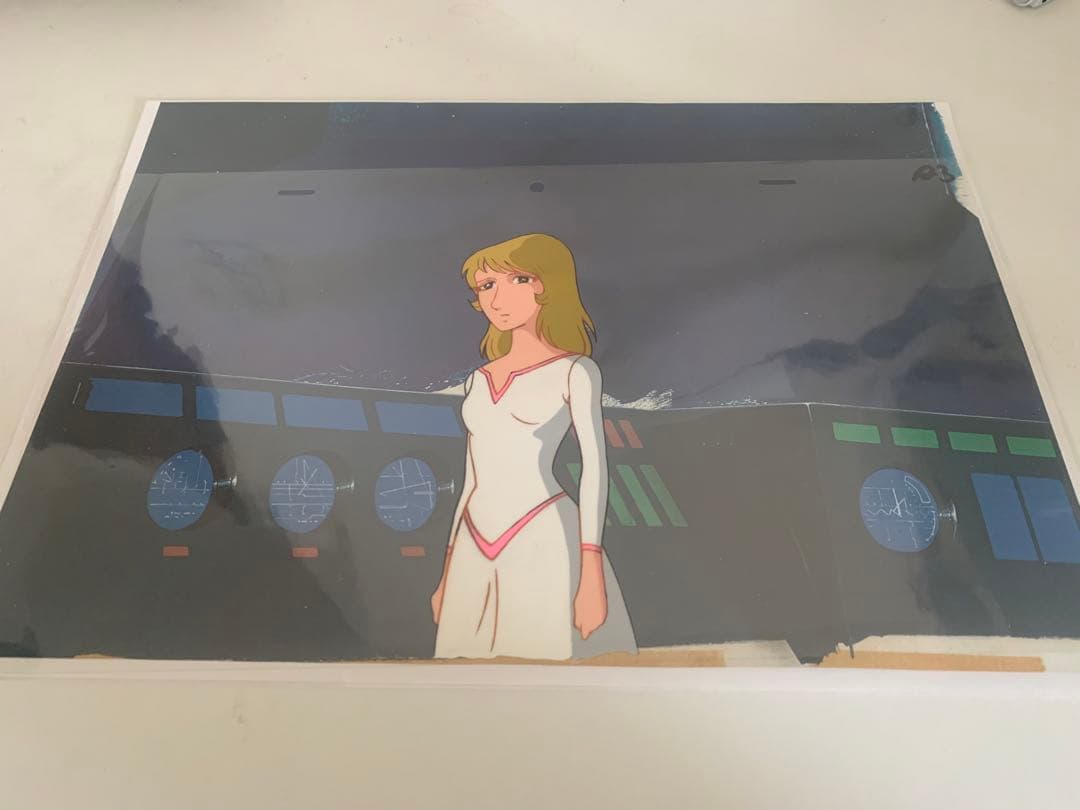 宇宙戦艦ヤマト　セル画　森雪　背景コピー付