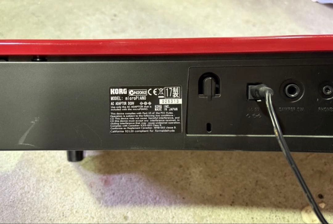 s2107 KORG microPIANO ミニ61鍵 ショートフレーズ音色
