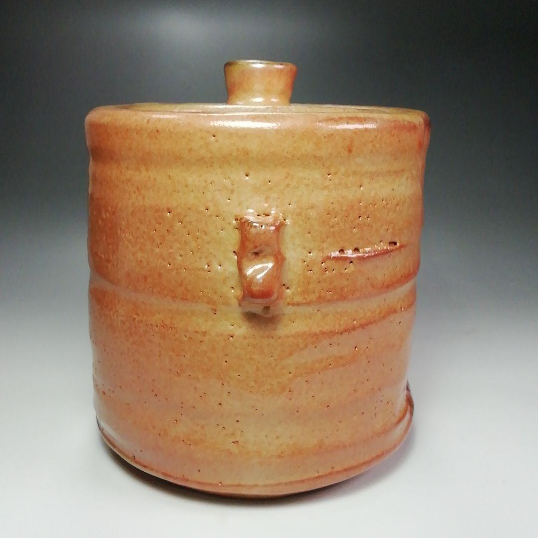 Ｓ４６５　水指　『備前志野水指』『藤原恭助作』　共箱　茶道具