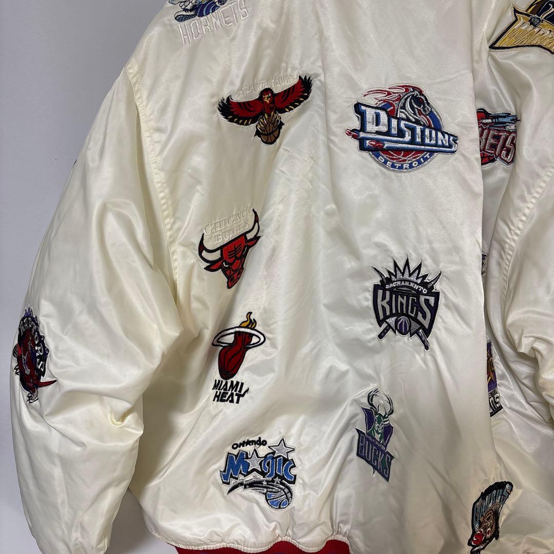 90s NBA 全チームロゴ オールチーム 中綿ジャケット スタジャン