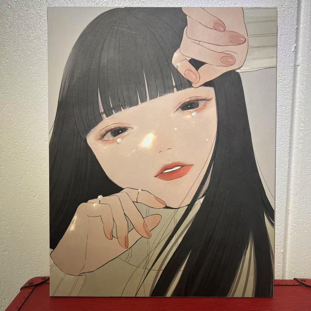 凪 イラスト「秋津」ジークレー画 絵画 サイン入り