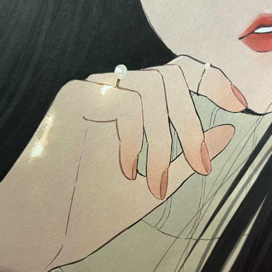 凪 イラスト「秋津」ジークレー画 絵画 サイン入り