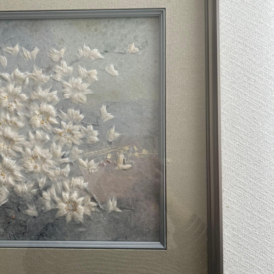 【和紙絵】人間国宝　山内一生　「華」