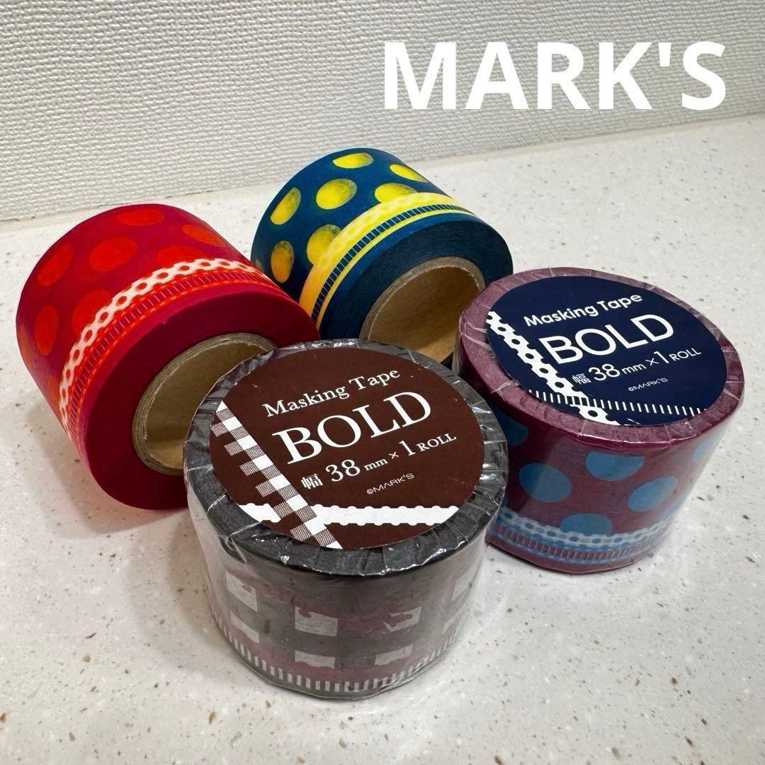 MARK'Sマークス マスキングテープ 廃盤マステ ドットリボン チェックリボン