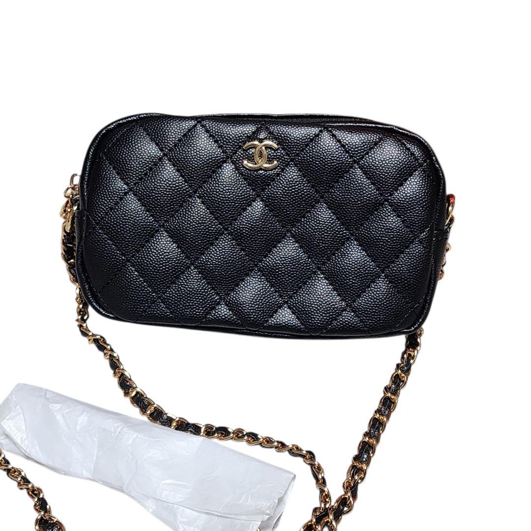 プルメリアシャネル　ショルダーバッグ　ポーチ　チェーン　ノベルティ