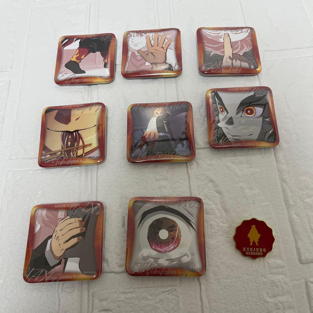 鬼滅の刃「柱展」煉獄杏寿郎バッジ9点セット