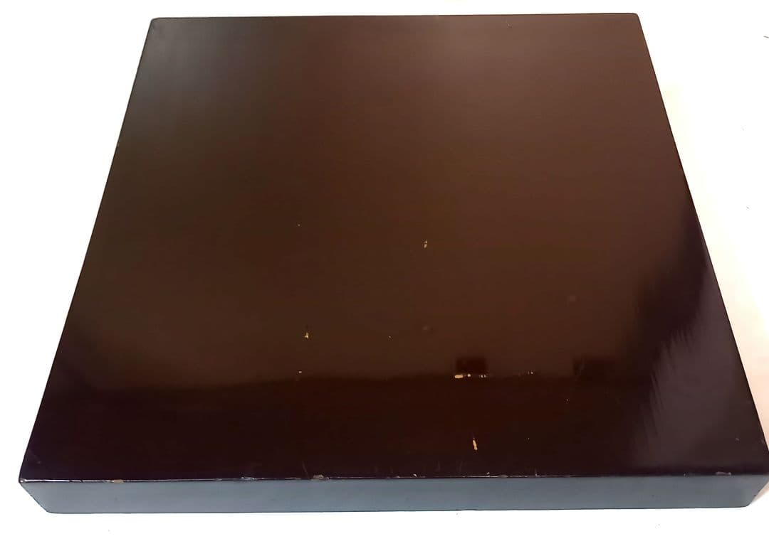 【最終価格】【時代物:文政1825年】金蒔絵 草花文 角盆 2枚揃 共箱　封書付