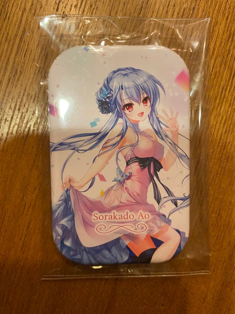 空門蒼　スクエア缶バッジ サマポケチャレンジ　Summer Pockets