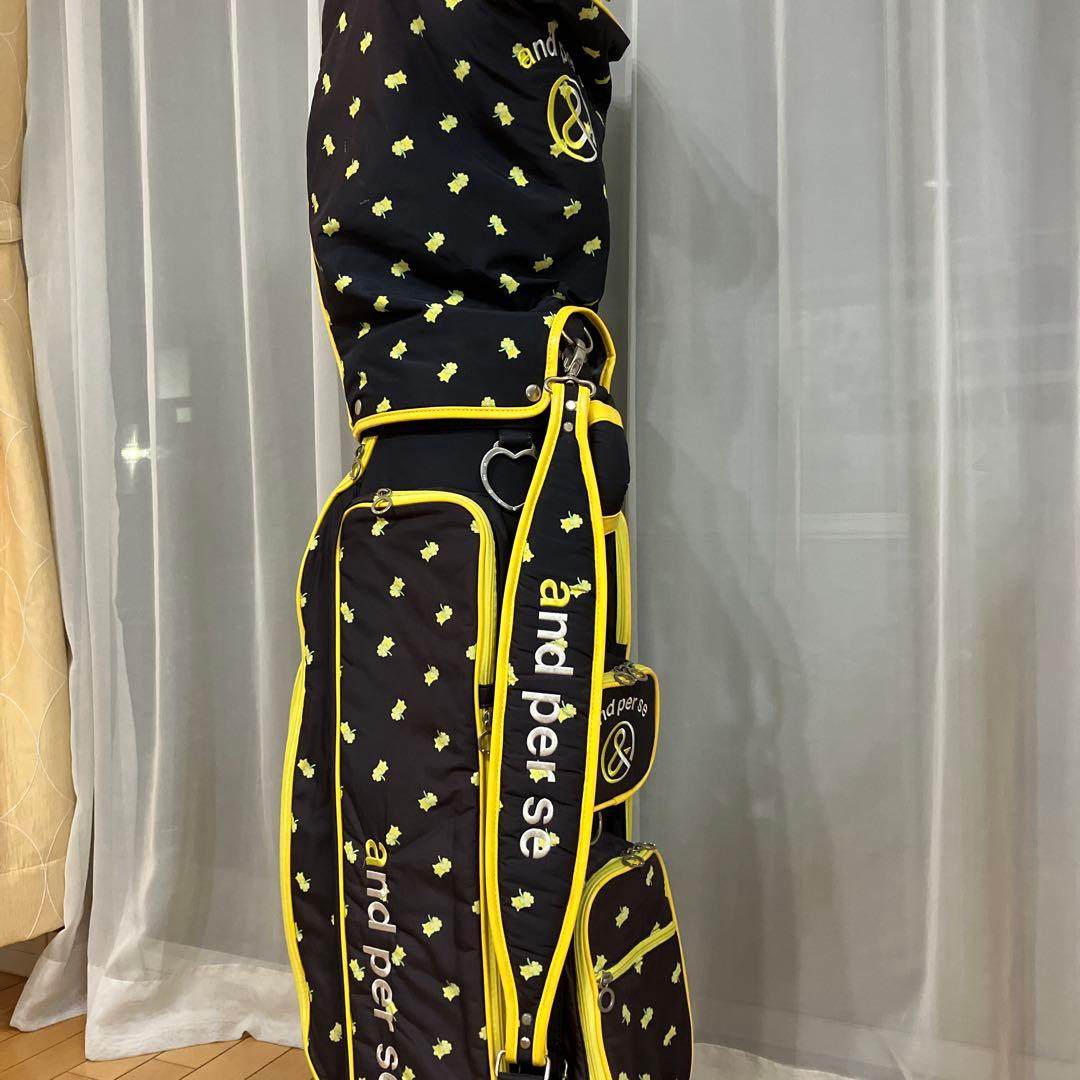 and per se ゴルフ　花柄キャディバッグ アンパスィ