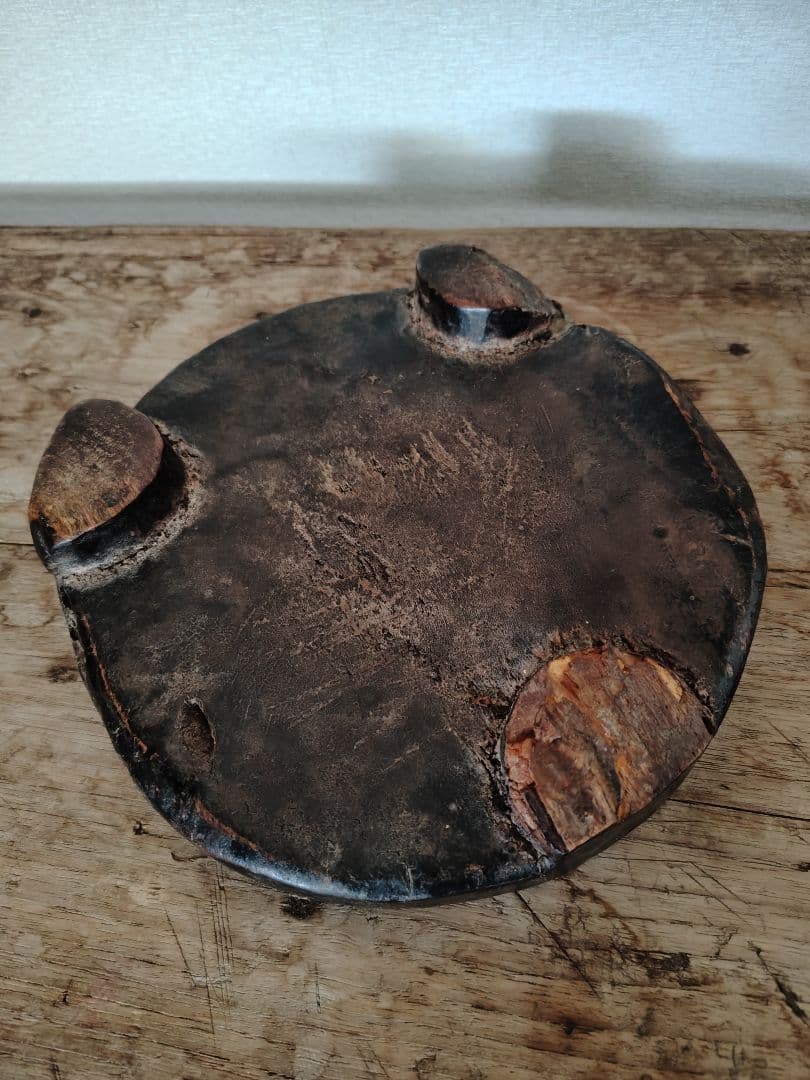 アフリカ　セヌフォスツール　花台　展示台　プリミティブアート　1点物