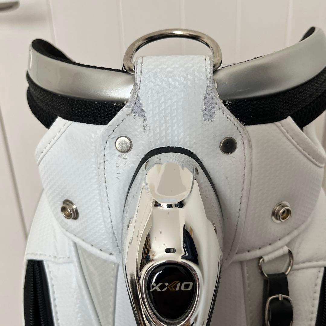 XXIO キャディバッグ ホワイト シルバー