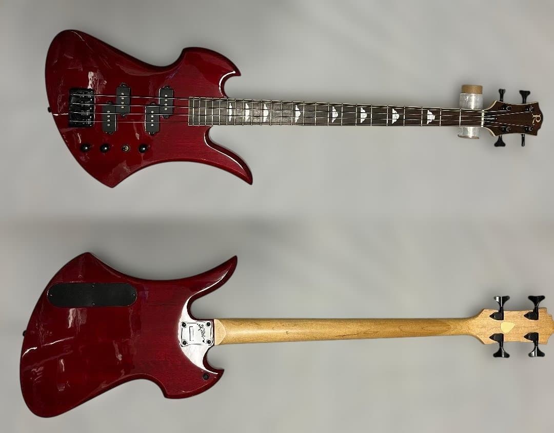 B.C.Rich モッキンバードベース　シースルーワインレッド　レアカラー