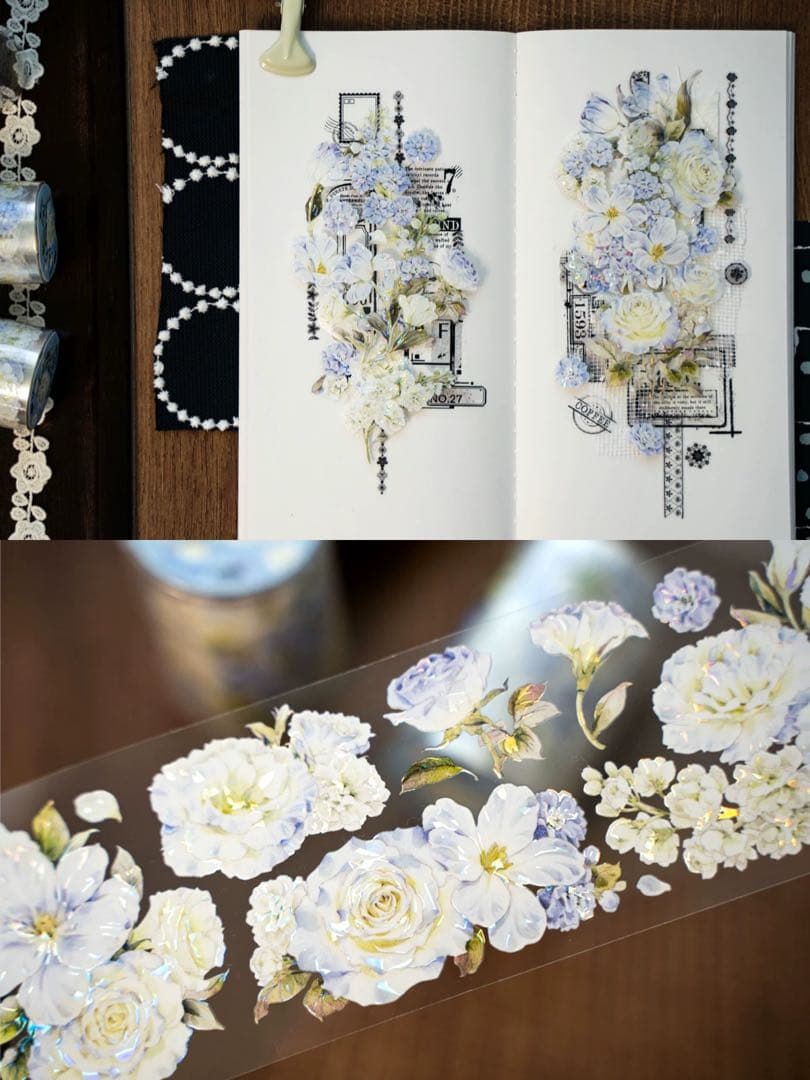 ⭐️SALE⭐️Hoshi奶芙《空谷兰》海外マスキングテープ　マステ 【2673】