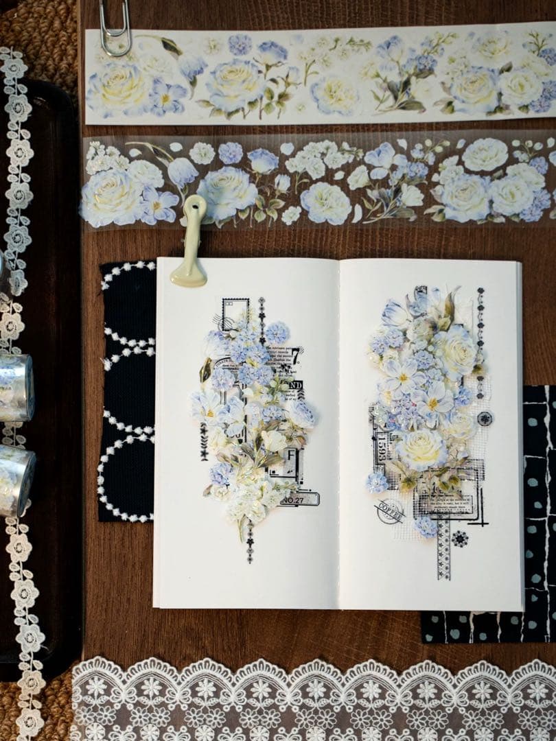 ⭐️SALE⭐️Hoshi奶芙《空谷兰》海外マスキングテープ　マステ 【2673】