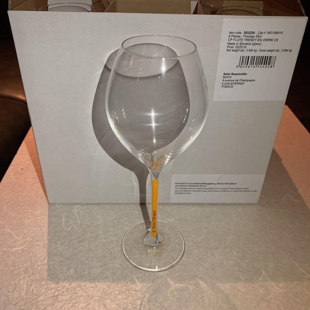 二箱　　新品　ヴーヴクリコ　シャンパングラス