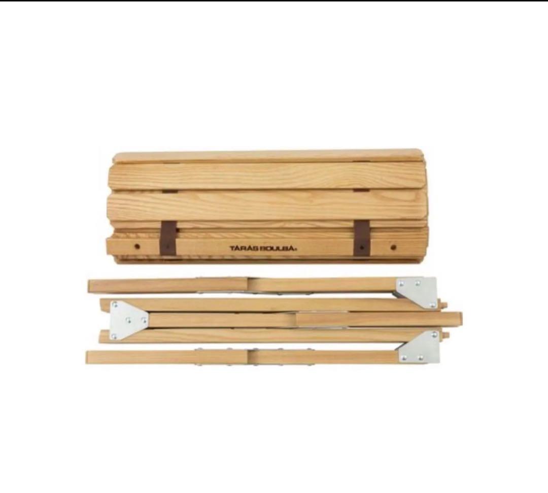 新品未使用 タラスブルバ　ウッドロールテーブル