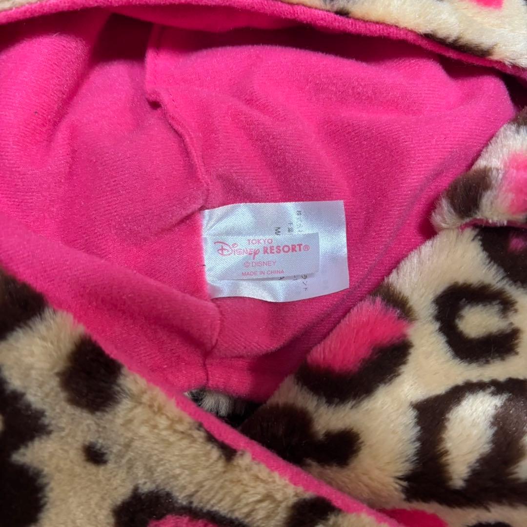 ディズニー マフラーキャップ ミニー ヒョウ柄