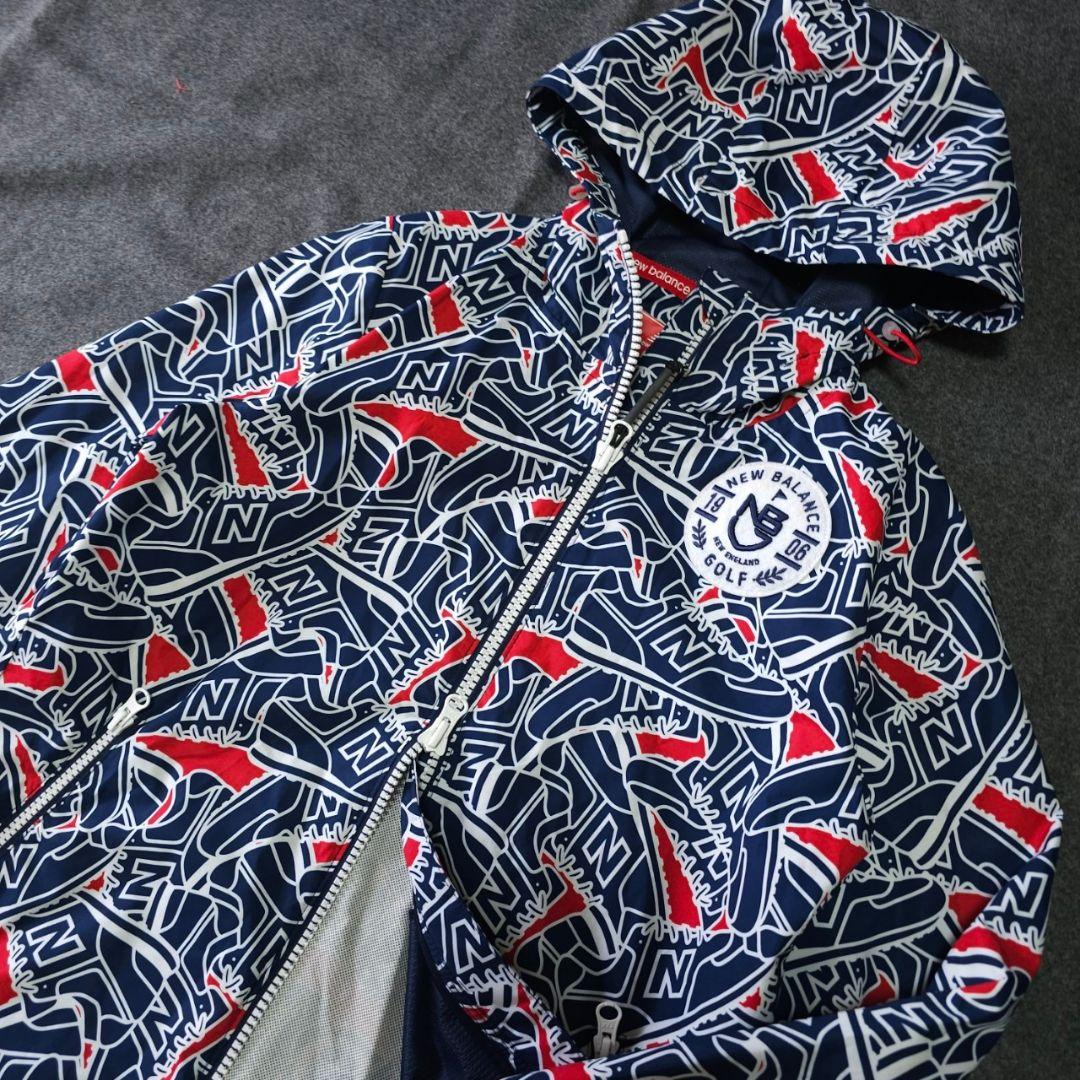 ニューバランスゴルフ】スニーカー総柄 撥水ナイロンブルゾン×スカートアップMS