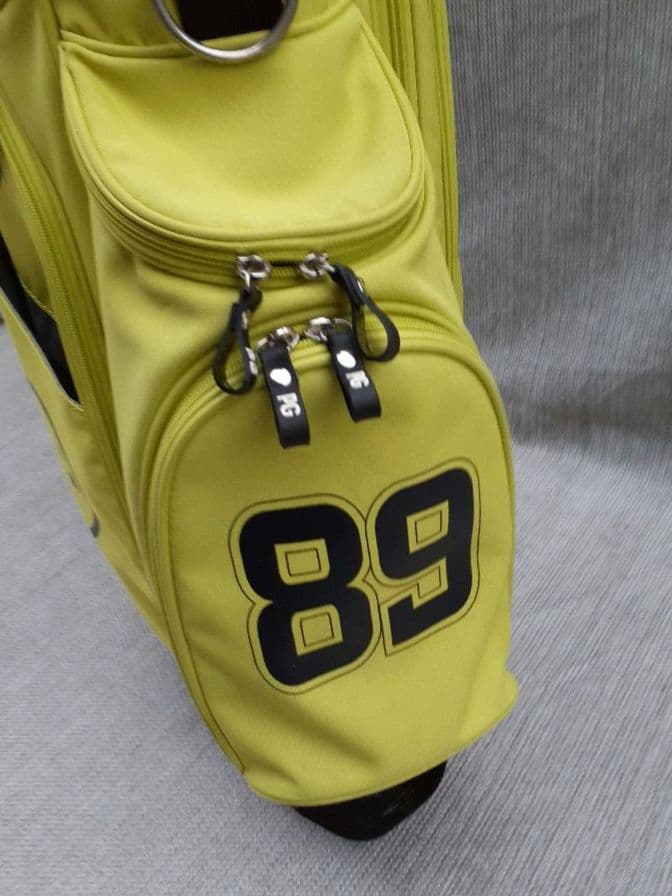 PEARLY GATES 蛍光イエロー スタンド式 キャディバック